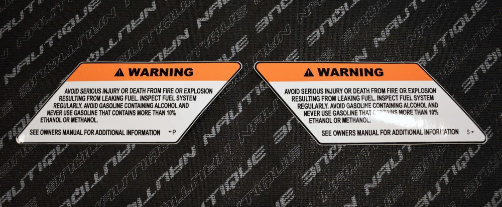 DECAL LEAKING FUEL G-SERIES