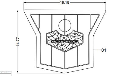 NON-SKID AFT WATERFALL W/ PYLON GS-SERIES