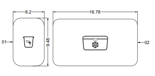 NON-SKID, COOLER WELL  GS-SERIES