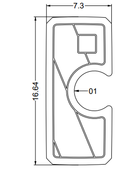 NON-SKID, COOLER LID MOCHA GS-SERIES