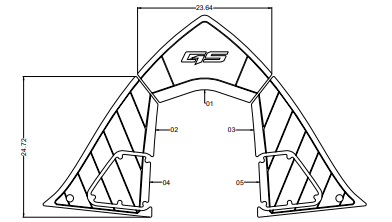 NON-SKID, BOW STRINGER  GS20--  2023--2026