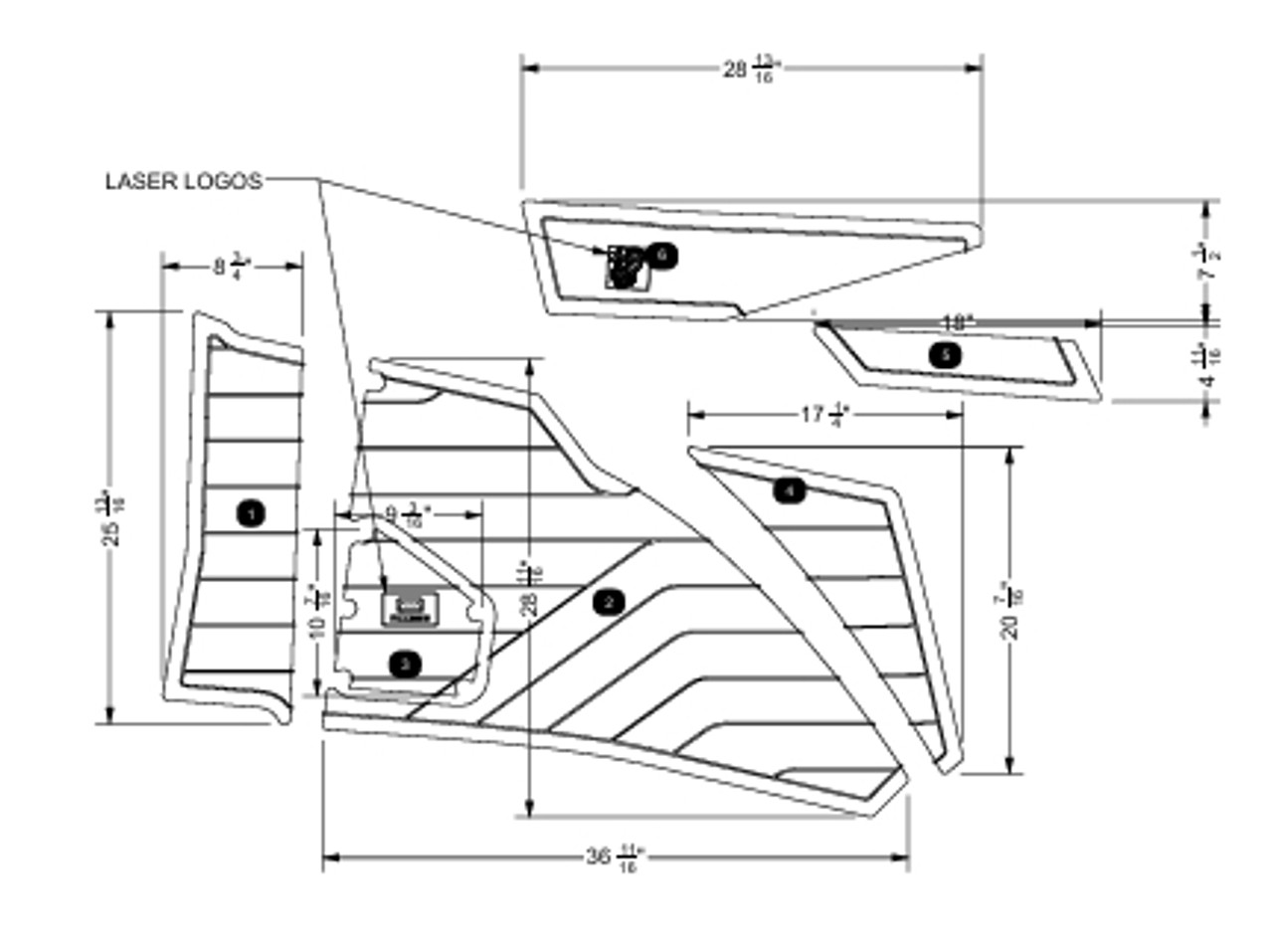 NON-SKID, STRINGER BOW PORT G21
