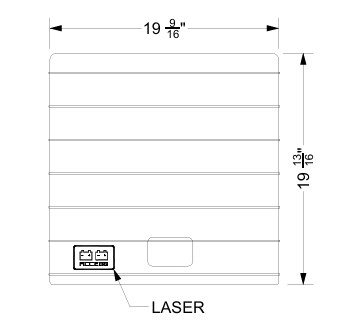 NON-SKID, BATTERY ACCESS LID G21