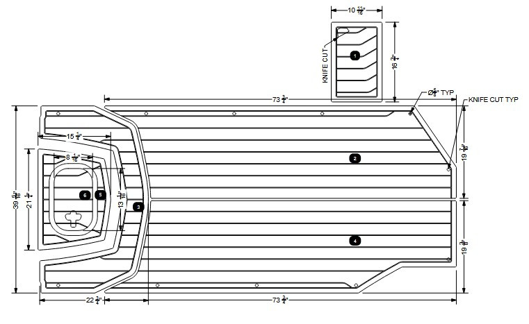 NON-SKID, FLOORBOARD, S SERIES -- 2022 -- 2026
