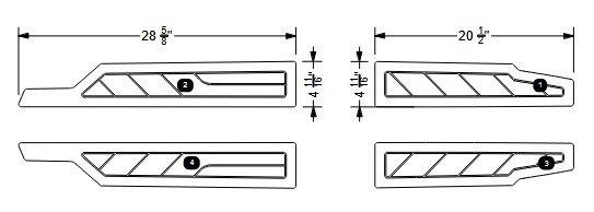 SEADEK/NON-SKID, COCKPIT GUNNEL S23 2022--2024, 2026