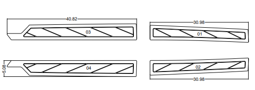 NON-SKID, COCKPIT GUNNEL  GS22 -- 2023- 2026