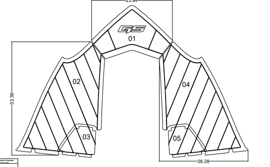 NON-SKID, BOW STRINGER  GS24 -- 2024 2026