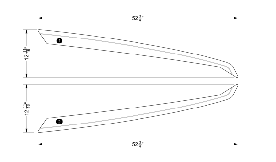 NON-SKID, BOW DECK WITHOUT SUNSHADE P25-- 2020-- 2023