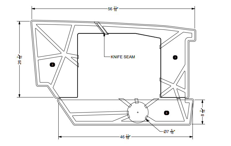 NON-SKID, LOVESEAT STRINGER P25-- 2024-2026
