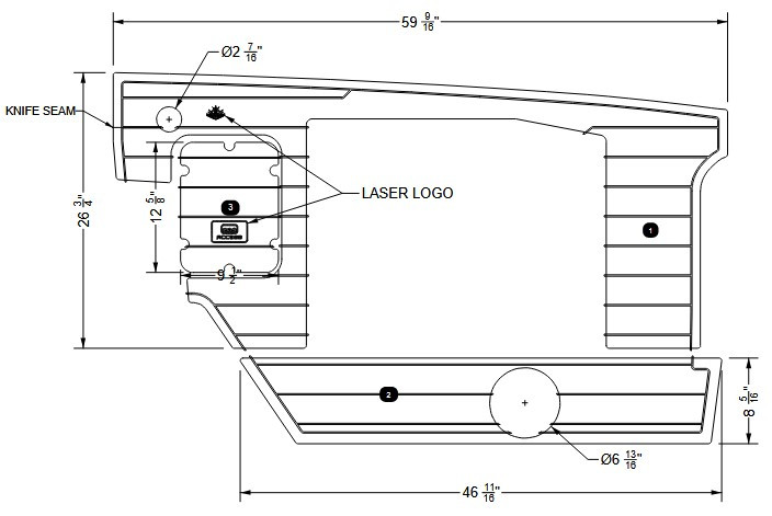 NON-SKID, STRINGER LOVESEAT G23 2026