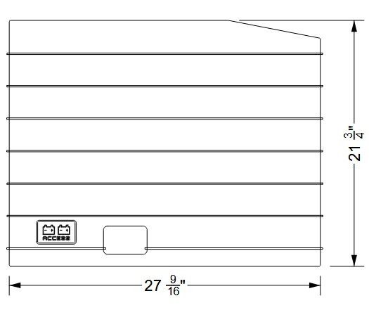NON-SKID, BATTERY ACCESS LID G23/G25 2026