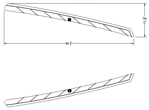 NON-SKID, GUNNEL BOW SIDES P/S G25 2026