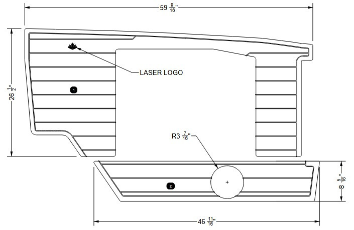 NON-SKID, STRINGER LOVESEAT G25 2026