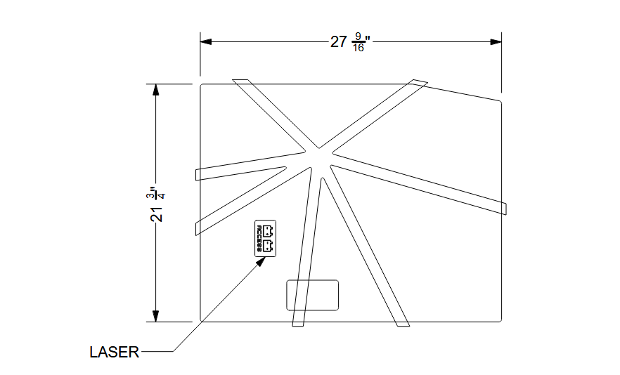 NON-SKID, BATTERY ACCESS LID P23 2024+