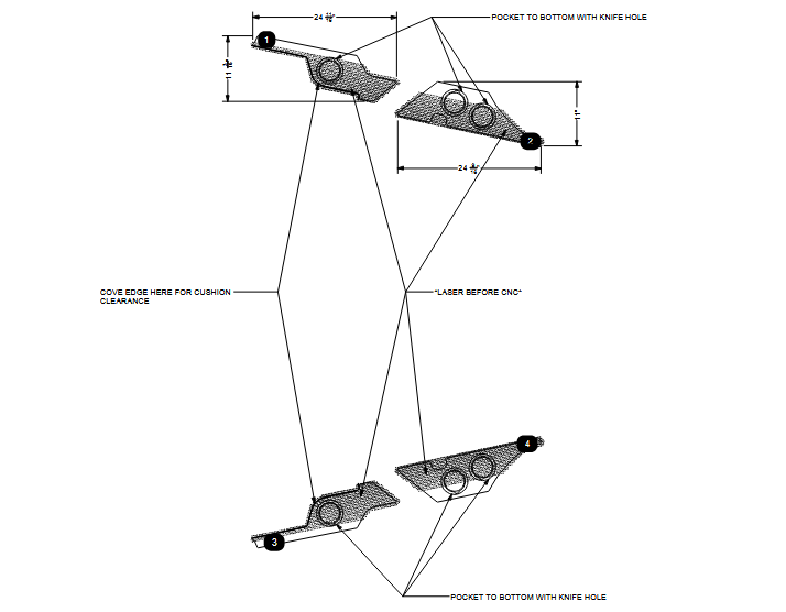 NON-SKID, BOW POCKET P/S P23 2024+