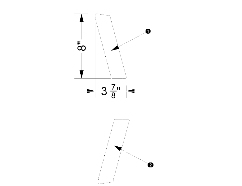 NON-SKID, BOW POCKET FILLER BLACK P23 2024+