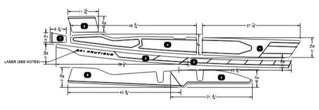 NON-SKID, GUNNEL COCKPIT STBD SNCB SKI NAUTIQUE 2026