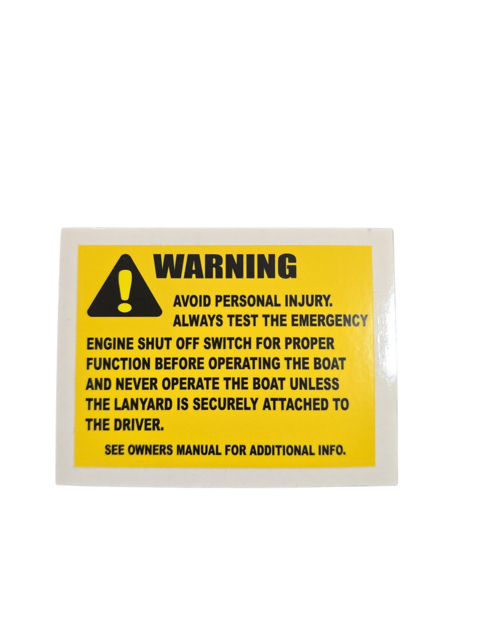Warning: Avoid Personal Injury Decal