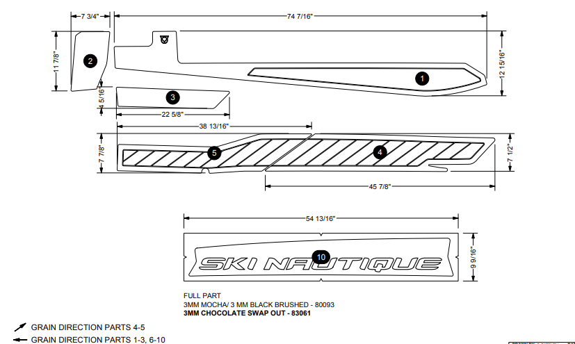 2019-2025 SKI NAUTIQUE PORT SKI LOCKER KIT SEADEK