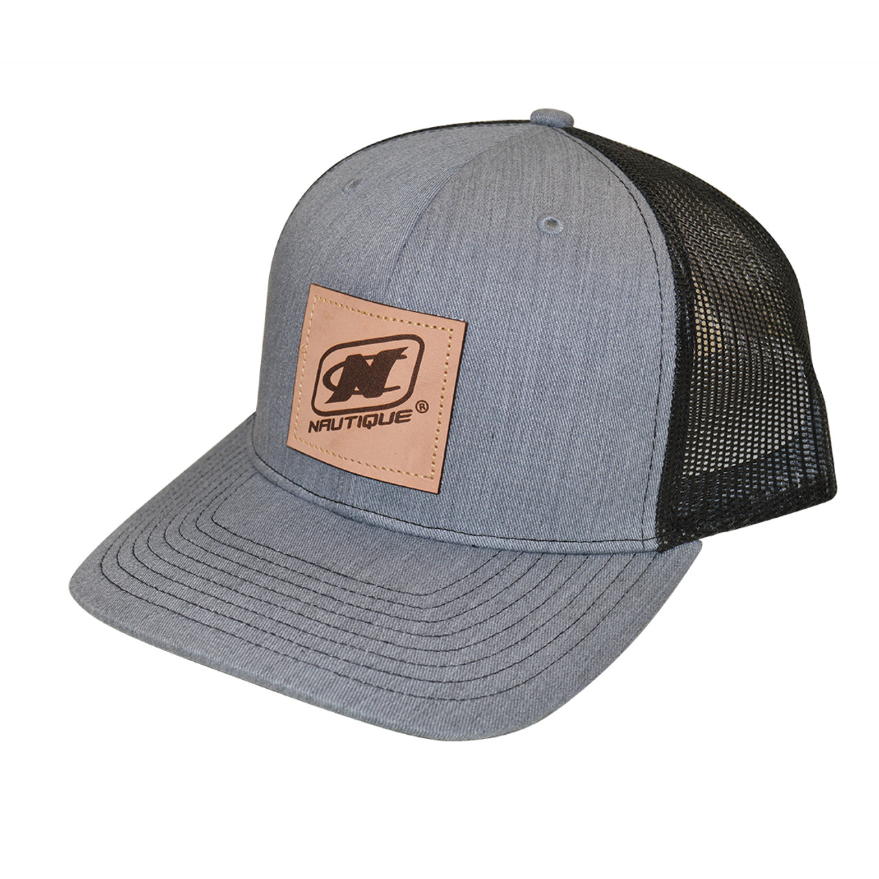 Nautique Trucker Hat w/ Leather Patch