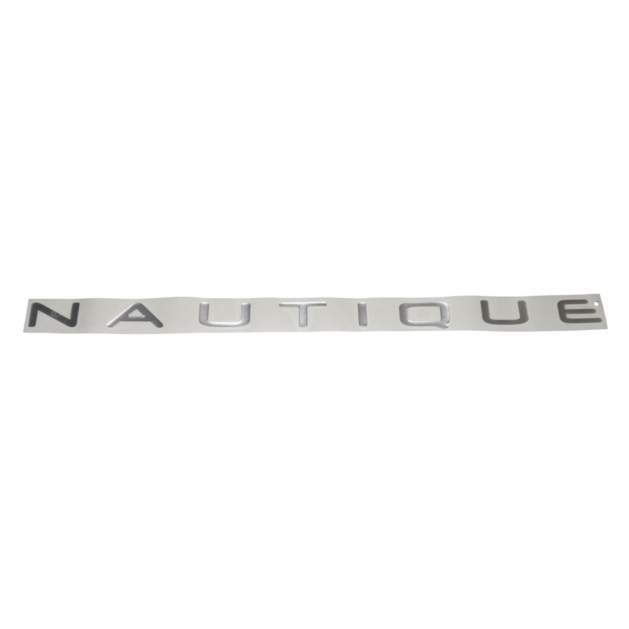 DECAL, TRANSOM ID "NAUTIQUE" SILVER DOMED FOR ALL MODELS 03- 05(EXCEPT SV211)