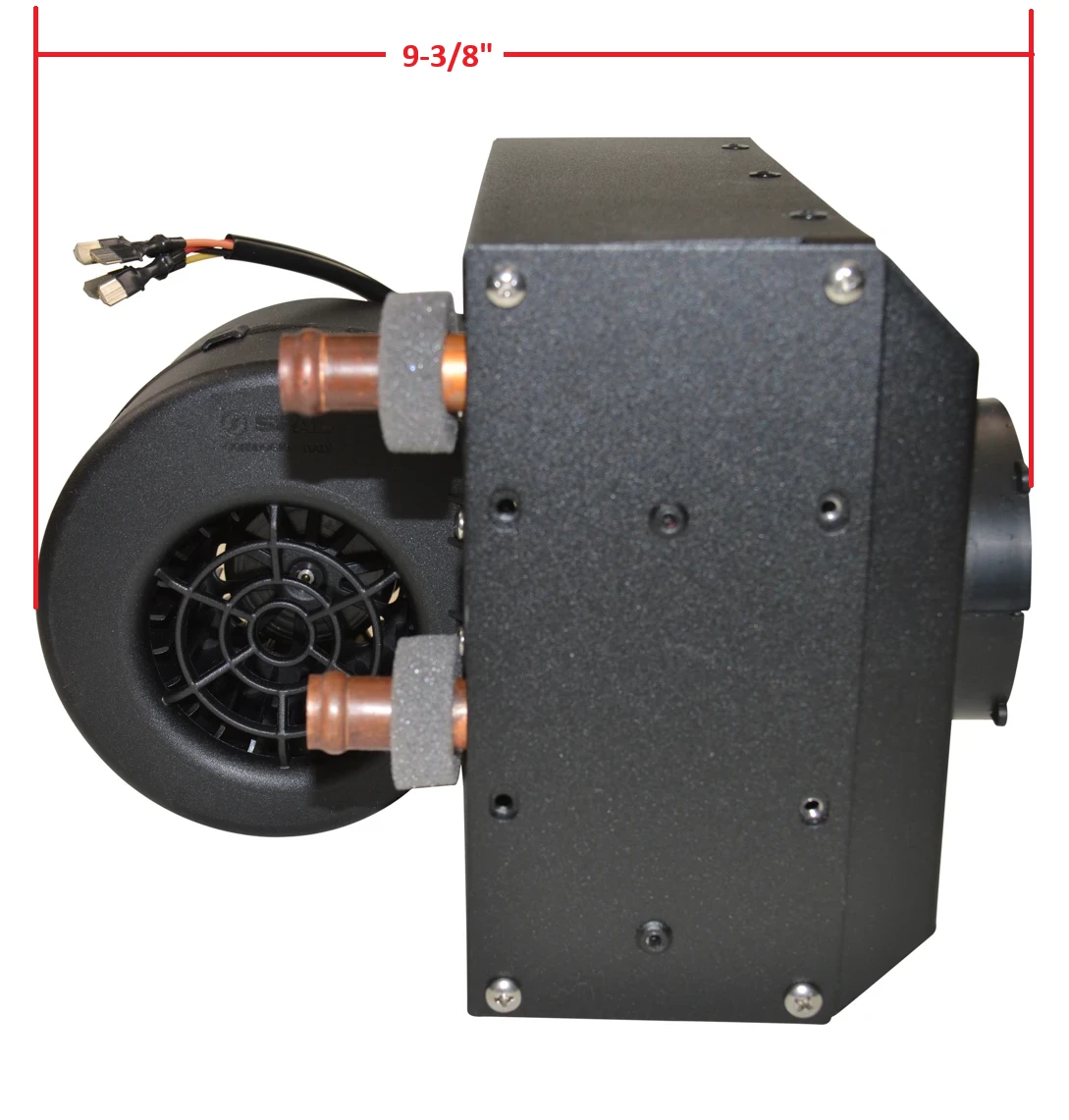 Heater Core with Wrapper and Fan