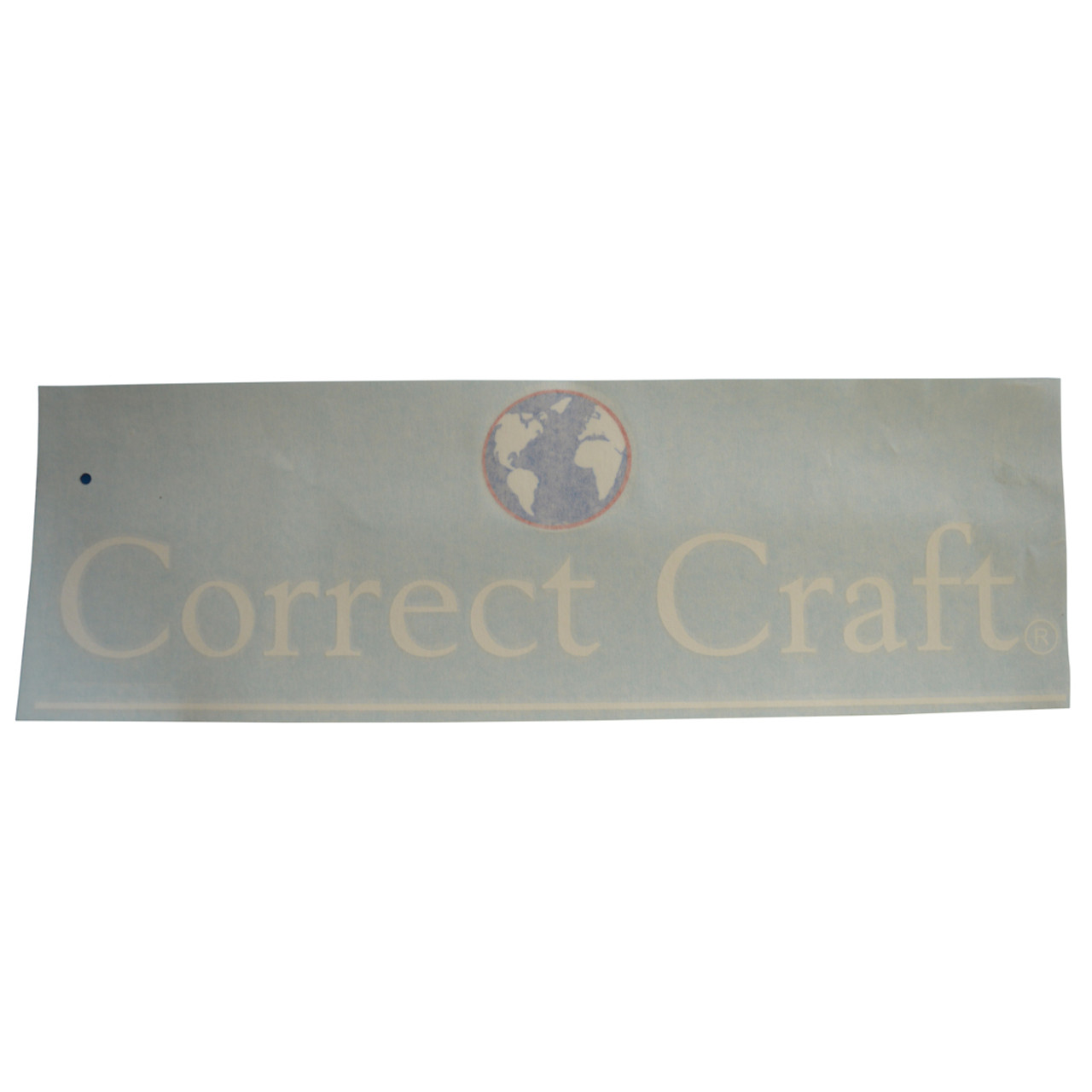 Decal  Correct Craft, w/ world logo