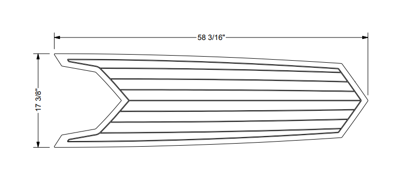 2019-2025 SKI NAUTIQUE BOW WALK THROUGH SEADEK