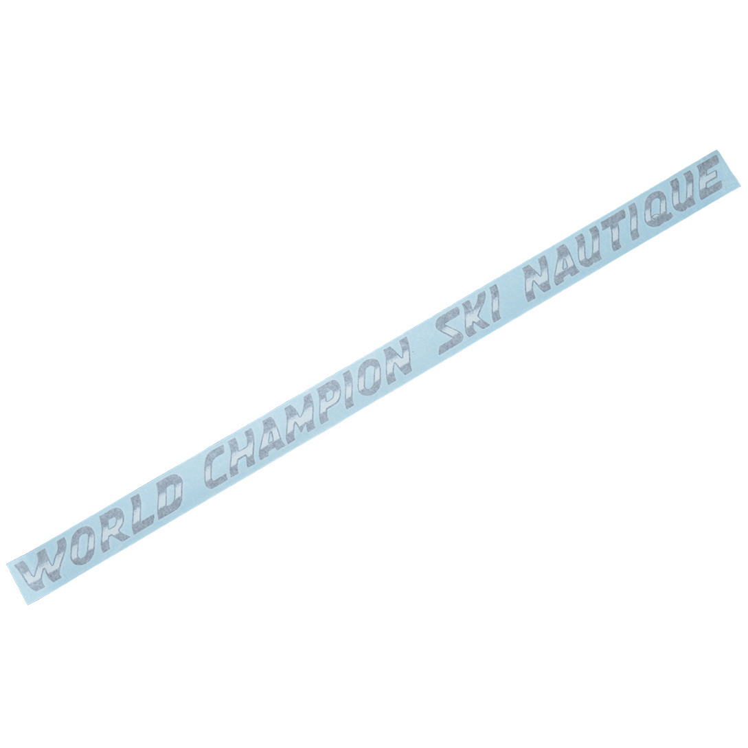 Decal, transom, 19911992, and replacement for 1990"World Champion Ski