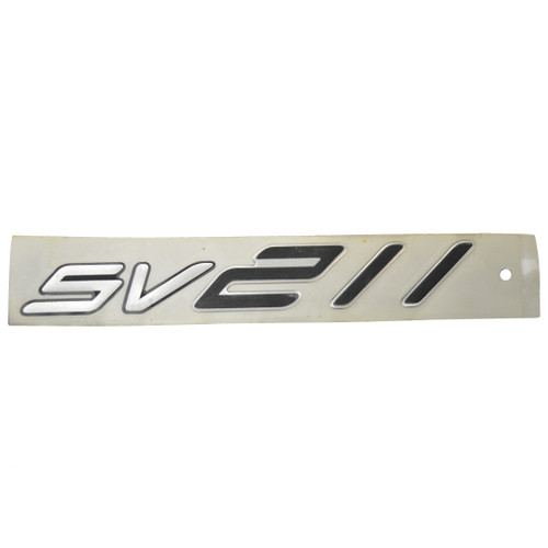 decal, model ID "SV211",  chrome/black  2004-