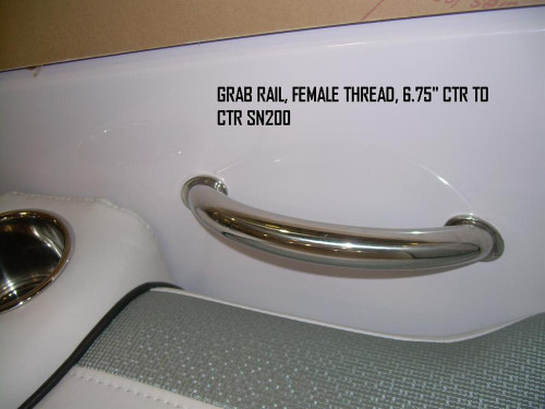 GRAB RAIL, FEMALE THREAD, 6.75 CTR TO CTR (SN 200)