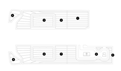 2017 GS22 AFT Stringer Kit SeaDek
