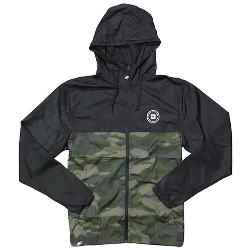 Helix Full-Zip Windbreaker- Black/Camo