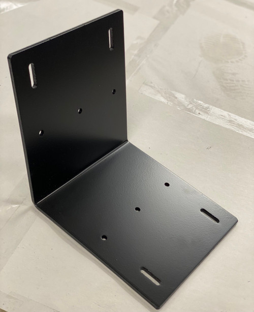 Seat Bracket 8 X 17 X 1/4 110 Degrees Black Powder Coated
