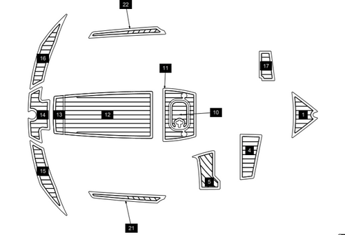 210 2016-2017 Mocha Deck Kit SeaDek