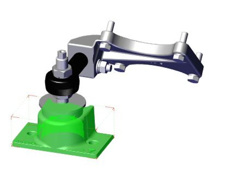 FOOT ASSY., ENG MTG FRT, V-DRIV