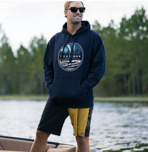 OASIS HOODED SWEATSHIRT-NAVY