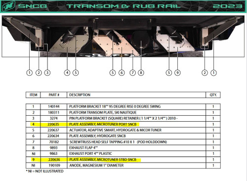 PLATE ASSEMBLY, MICROTUNER - SNCB 2023