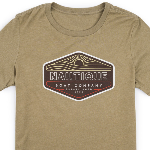 NAUTIQUE WOMENS FACTORY SSUNRISE SS TEE- HEATHER OLIVE