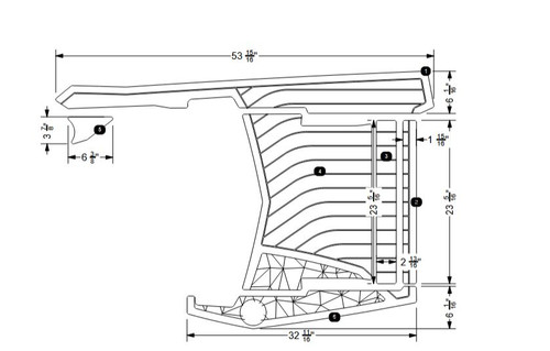 NON-SKID, ENGINE HATCH PORT KIT, P23 2020-2023