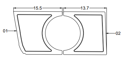 NON-SKID SUBWOOFER 10"  GS20  2023--2026