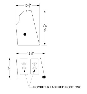 NON-SKID, GLOVEBOX W/ WIRELESS CHARGER (OPT.) G-SERIES