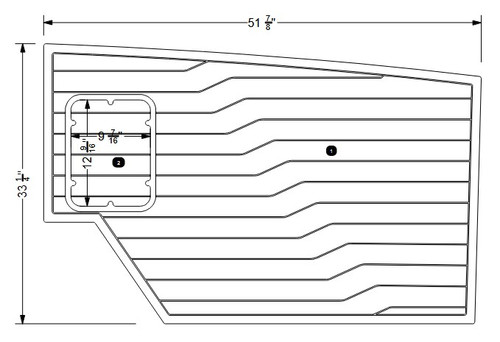 NON-SKID, LOVESEAT STRINGER S25-- 2023-- 2025