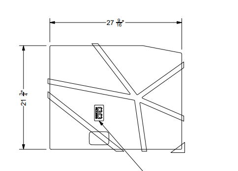 NON-SKID, BATTERY ACCESS LID