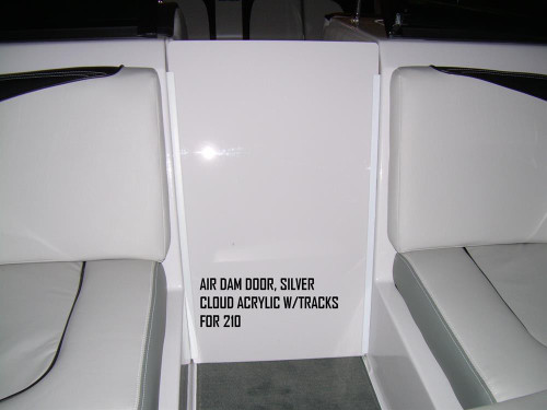 AIR DAM DOOR SILVER CLOUD ACRYLIC W/TRACKS FOR 210