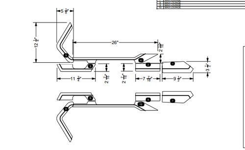 NON-SKID, MAX LOUNGE ARM REST  P23-- 2024--2026