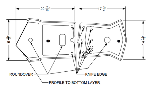NON-SKID, BOW FORWARD WATERFALL  P23