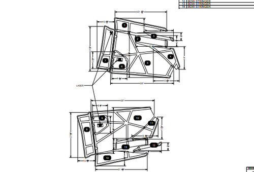 NON-SKID, BOW STRINGER TITANIUM P23