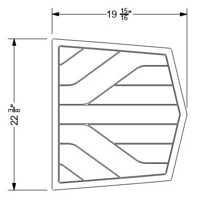 NON-SKID, BOW CUSHION FILLER (OPT.) 2026 G23