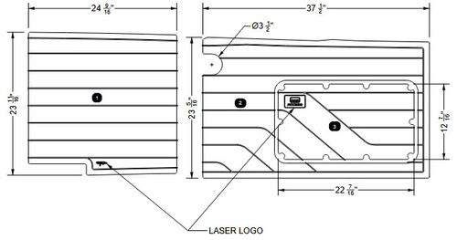 NON-SKID, STRINGER MID PORT G25 2026